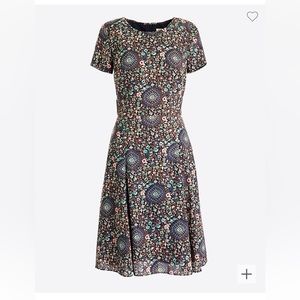 JCrew Short-sleeve flutter dress | size 2